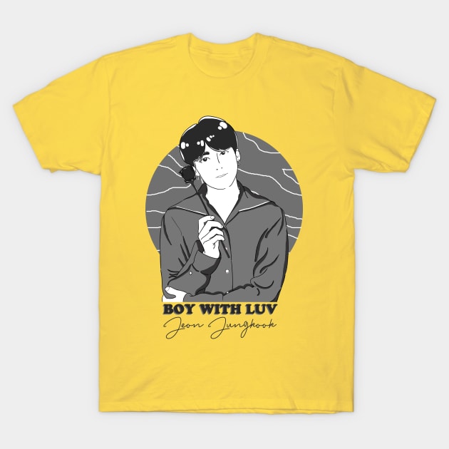 Boy With Luv - Jeon Jungkook T-Shirt by Koala_Shop